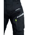 Kalhoty moto pánské FIORANO textilní černé/zelené L