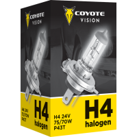 Žárovka 24V H4 75/70W COYOTE VISION