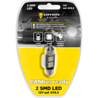 Žárovka 12V LED 2 SMD sufitová SV8.5 CAN-BUS COYOTE VISION