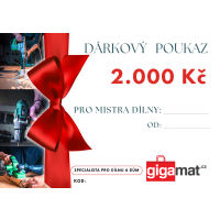 Dárkový poukaz GIGAMAT 2000 Kč